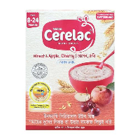 সেরেলাক আপেল চেরি উইথ মিল্ক  l Cerelac Apple Chery with Milk 8-24 Months 400g