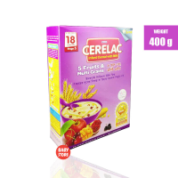সেরেলাক ৫  মাল্টি ফ্রুটস উইথ মিল্কl Cerelac 5 Multi fruits 18-36 Months 400g