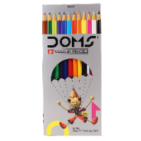 ডোমস ১২  রঙিন পেন্সিল সেট l Doms 12 Colour Pencil Set